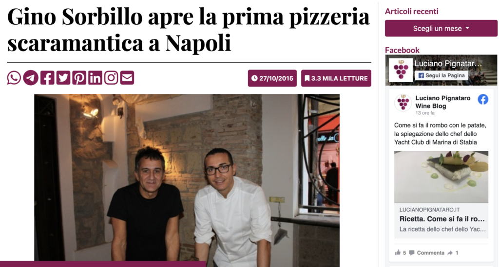 Gino Sorbillo apre la prima pizzeria scaramantica a Napoli